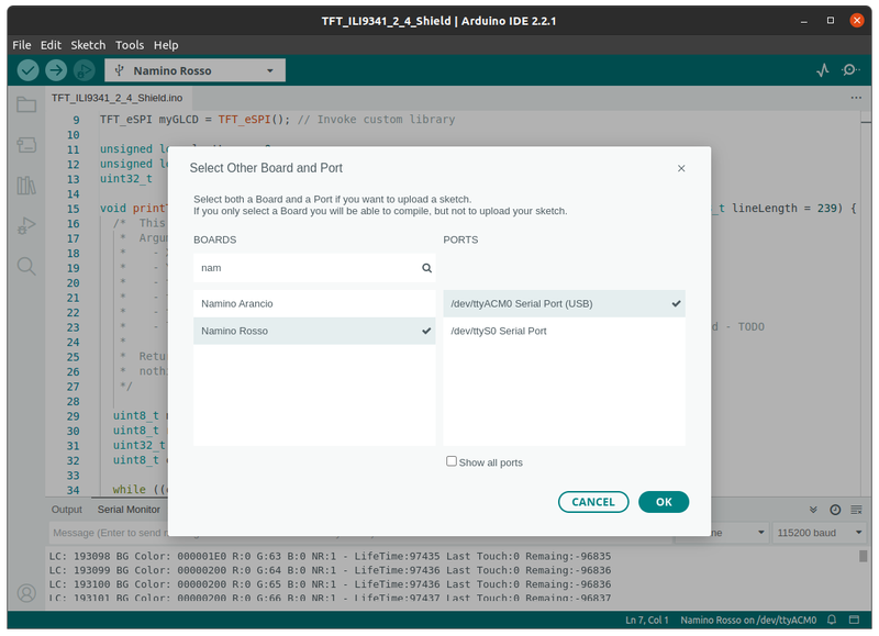 Arduino IDE SelectBoard