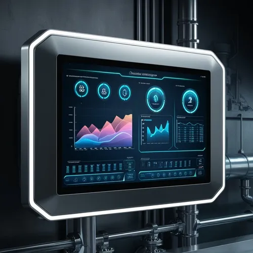 futuristic hmi panel